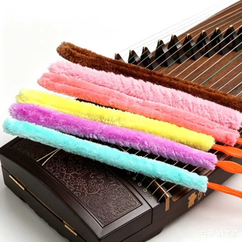 Guzheng Cleaning Brush Professional Soft Guzheng Clean Tools Stringed Instruments Dust-proof Brushes Set Guzhengs Accessories