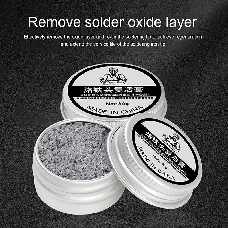 

1 Pcs Soldering Iron Tip Refresher Non-stick Tin Solder Cream Clean Paste Oxide Solder Iron Tip Refresh Tip Tinner Activator