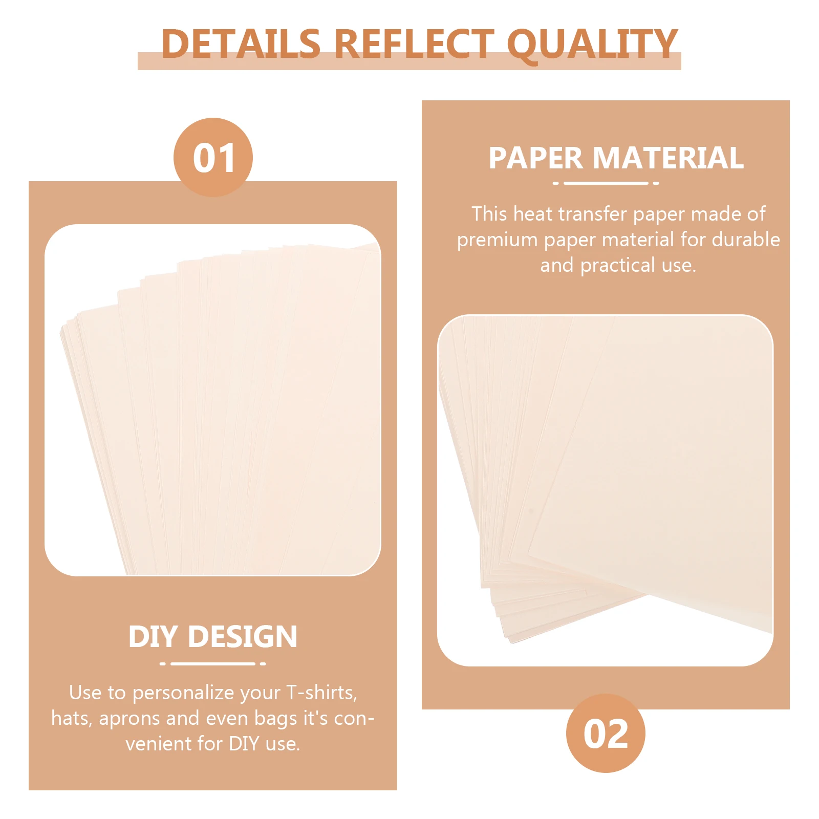 

100pcs Heat Papers Sublimation Paper For T Shirts Hats Bags Diy Thermal Transfer Sheets Polyester Canvas Ceramics Metal Aluminum