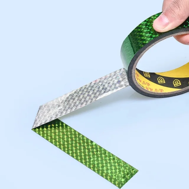 30/50M Self-Adhesive Decorative Laser Tape DIY Glitter Party Gift Packing Home Decor Tape Hot Stamping Sticker Gold Silver Tape 6