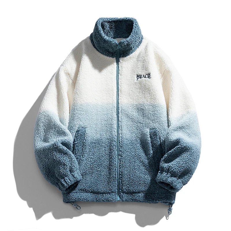 

Свободная мужская куртка на белом утином пуху, бархатное стеганое пальто ягненка, удобная повседневная зимняя верхняя одежда, модный стиль Ins, белый цвет