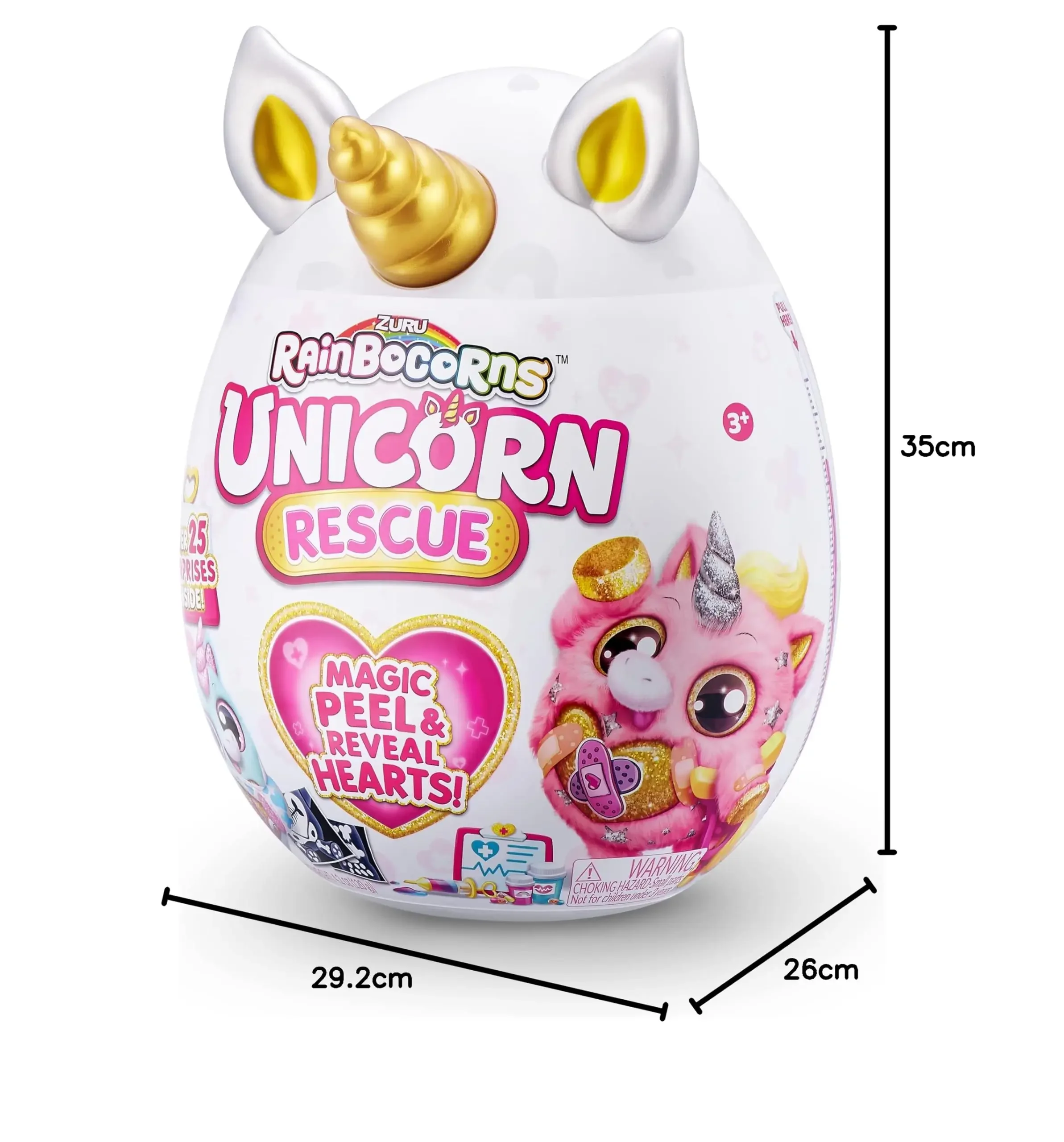 ZURU Rainbocorns Unicorn Rescue Mystery Pack большой размер Единорог Волшебное яйцо Спасательная планета Эльф Плюшевая игрушка Девушки Игровой домик Игрушки Подарки