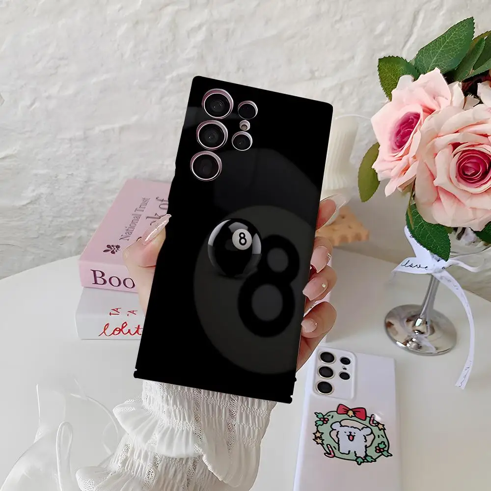 Billiards Ball Phone Case For Samsung S25 Ultra S24 Fe S23 S22 S21 Plus A56 A36 26 A16 Glossy Cover