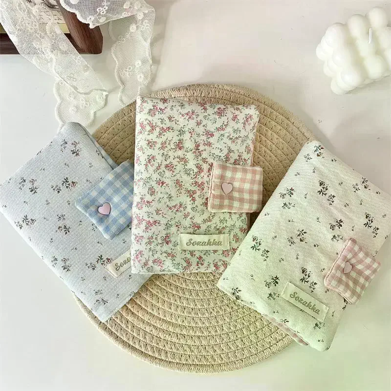 ปกสมุดพกพา A6 ลายดอกไม้ทำมือ สำหรับสมุดบันทึก ไดอารี่ พร้อมช่องเก็บของและของตกแต่งแบบแขวน