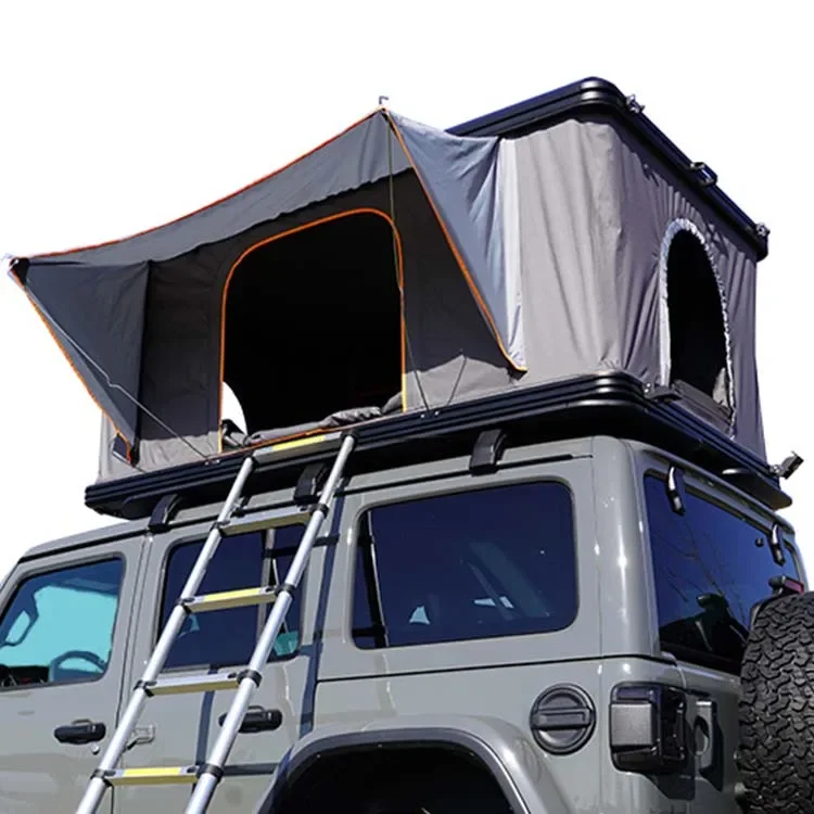 2-3 Person Waterproof Large Space Aluminum Roof Top Tent Portable Hard Shell Pop up Car Roof Tent