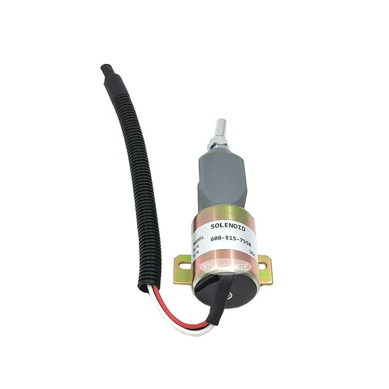 

Excavator Accessories for Komatsu PC60-7 Flameout Oil Cut-Off Stop Solenoid Valve (12V 24V) 600-815-7550 6008157550 High Quality