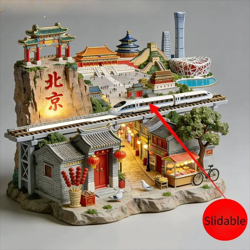 China Travel Souvenirs Beijing Metal Fridge Magnets Xi An Harbin Tianjin Quanzhou Hangzhou Shenzhen Fridge Stickers Gifts