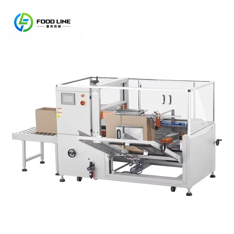 Customized High Speed Factory Custom Box Erector Cardboard Case Erecting Tape Bottom Automatic Carton Erector