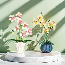 Bouquet Flowers Mini Building Blocks Constructor Sets Block Model Puzzle Assembling Bricks DIY Home Decoration Children Toy Gift