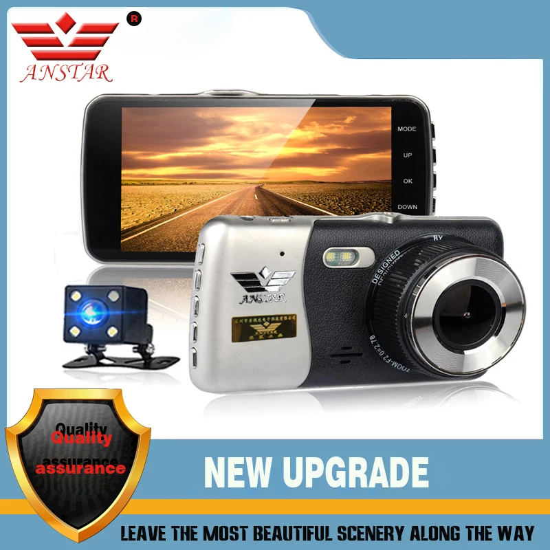 

ANSTAR 4.0" Car DVR Camera Dual Lens Dash Cam 160 View with Rear View Auto Registrator Digital Video Recorder Camcorder