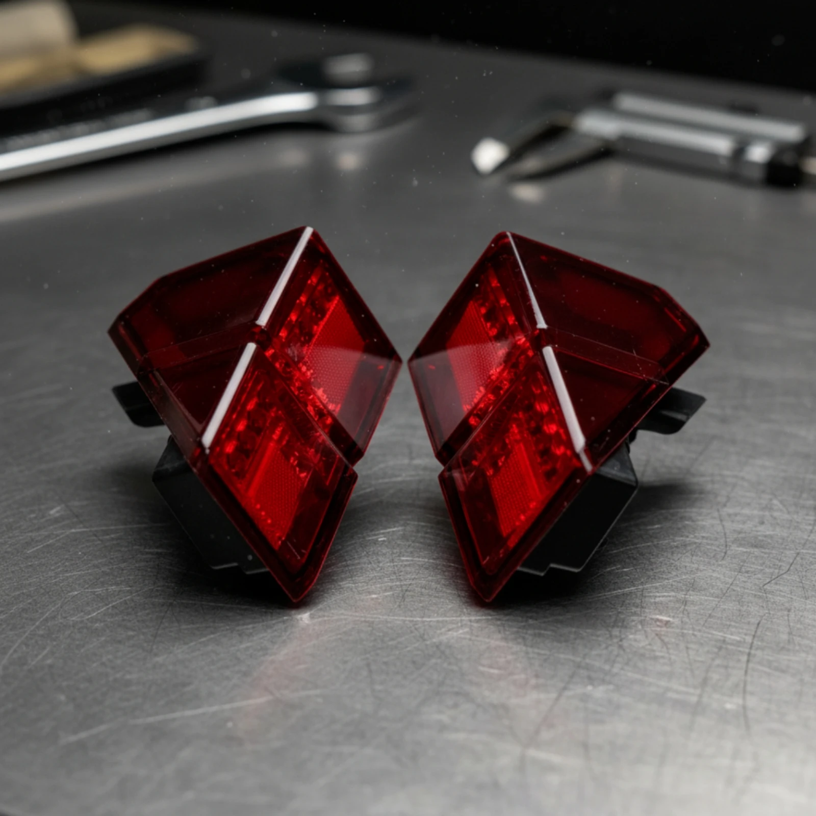 UTV Brake Tail Lights Angular UTV Tail Lights Rugged Easy Installation for Trail Riders, Work Duty