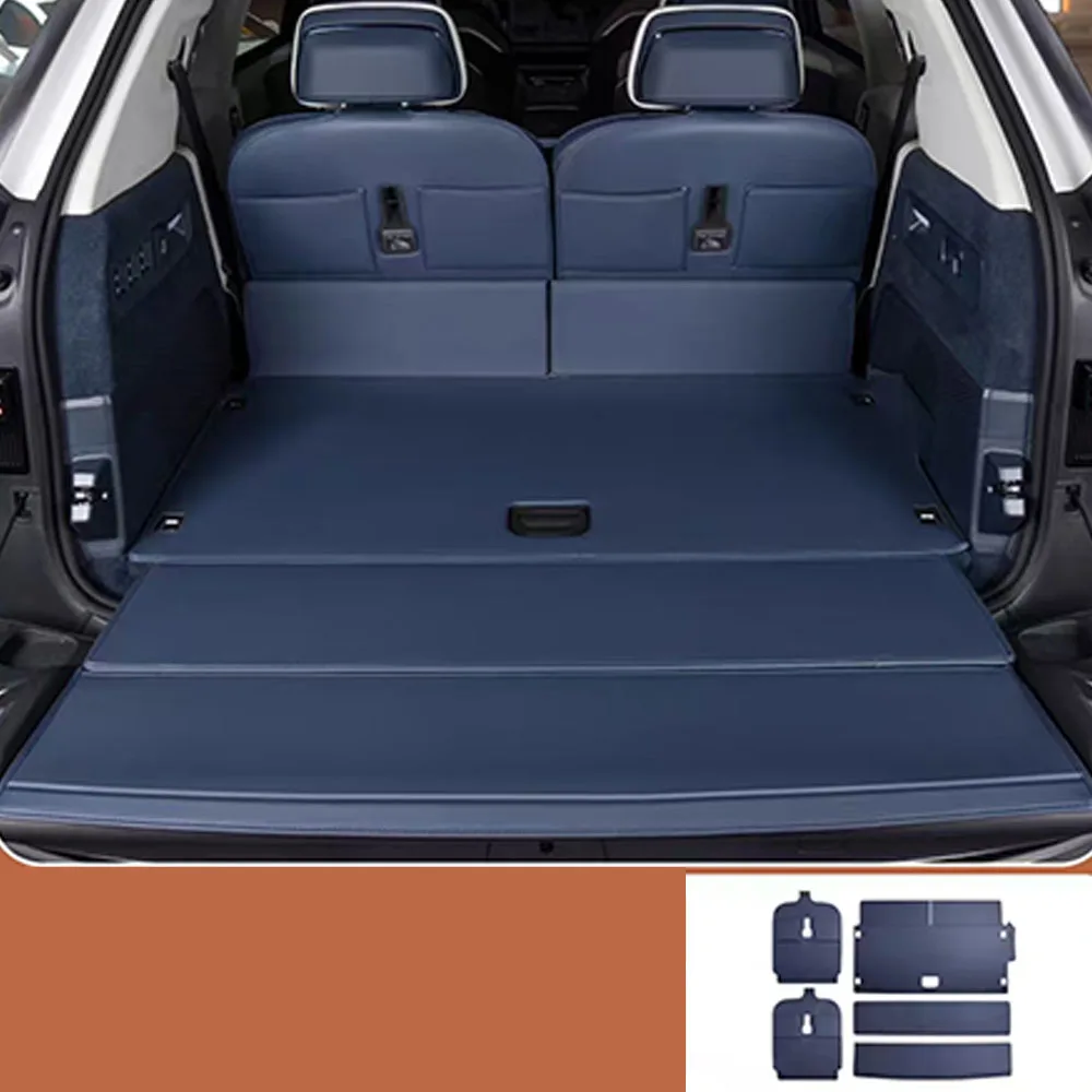 For ZEEKR 9X 2025 2026 Three Row Seat Backrest Protective Pad Automotive Specific Trunk Pad Modification Accessories