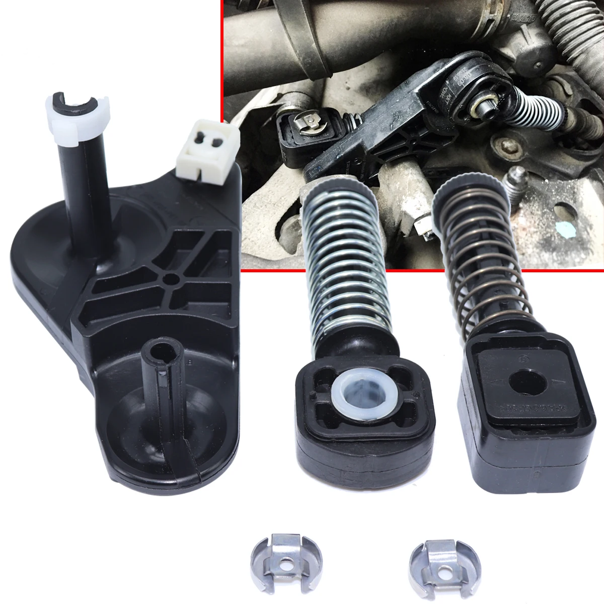 Shifter Linkage End Repair Kit For VW Polo Sedan Vento Skoda Rapid 1G Relay Lever Bowden Cable Catch Lock Washer MT Selector 10-