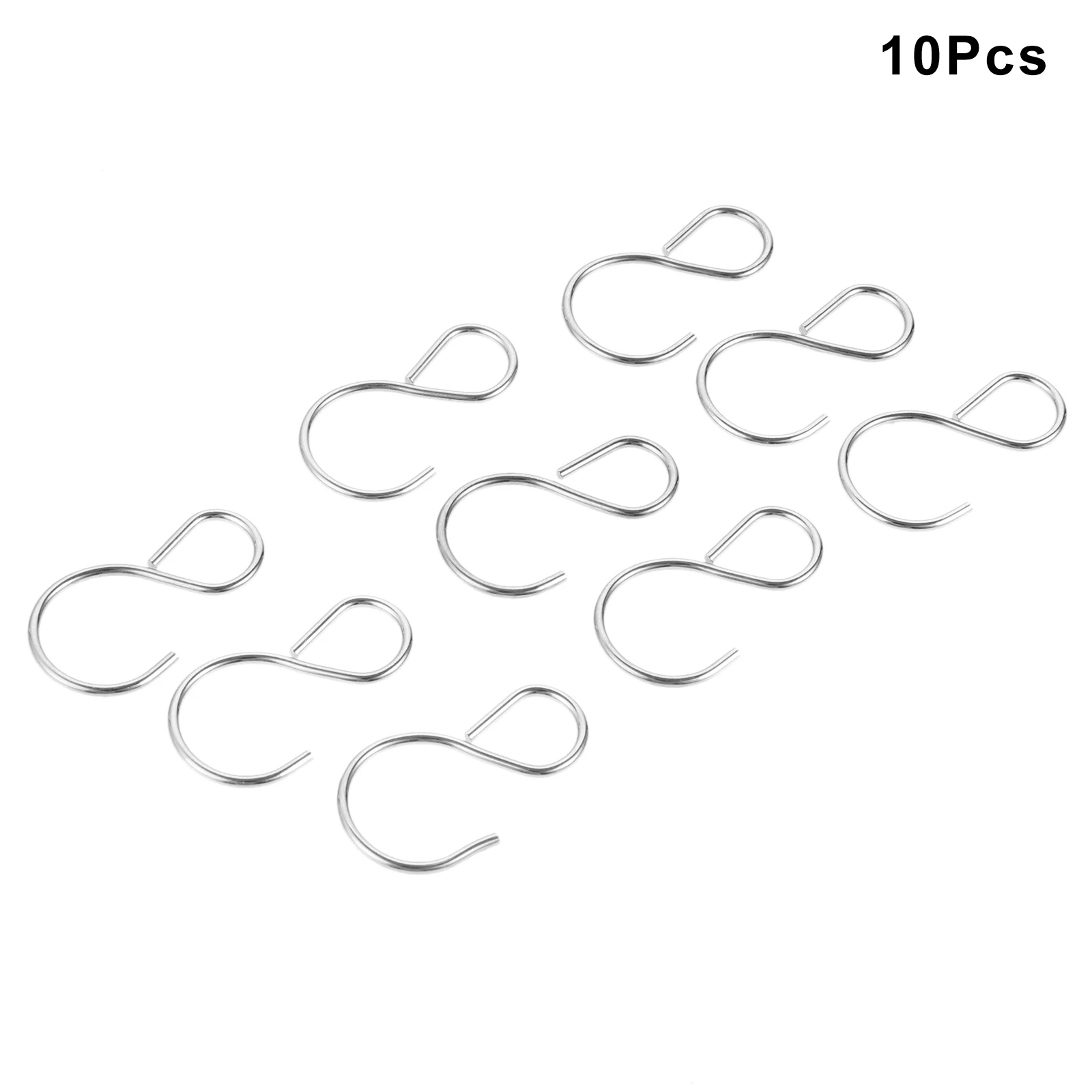 

10pcs Belt Iron S-Hook Hooks for Hanging Photos Tablewares Ornaments Flowers Clothes Towel Belt Jewelry