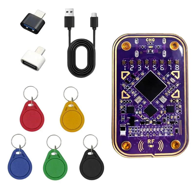 [NEW!A25P】 RFID Reader Chameleon Ultra V2.0 Duplicator 5XUID Keychain 125Khz 13.56Mhz Card Decode RFID Ultimate Emulator