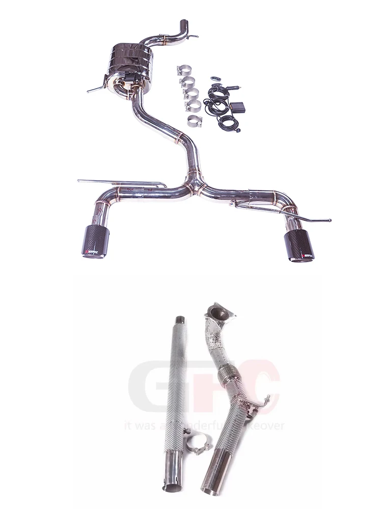 Golf 6 GTI 2.0T downpipe + catback exhaust system
