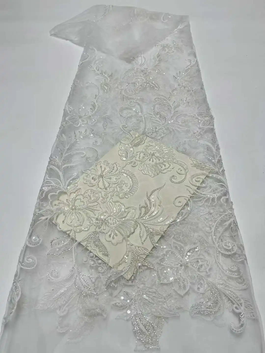 

Latest French Tulle Lace Fabric with Sequins, African Groom Fabrics, Evening Party Dresses, High Quality, S8087TY, 2026