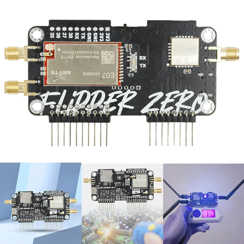 

Для Flipper Zero Multiboard Модуль расширения 2,4G 3 в 1, модуль CC1101 с высоким коэффициентом усиления, NRF Sniffer Mousejacker