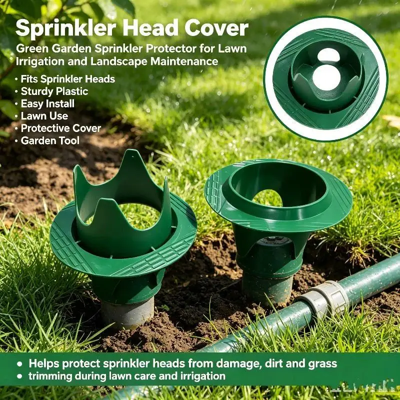 Lawn Sprinkler Head Protector Round Dust: 1Pcs Proof Impact Resistant Sprayer Guard Irrigation