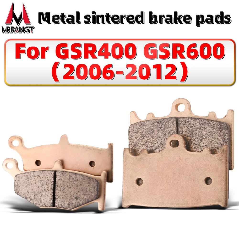 

MRRANGT Motorcycle Sintered Metal Brake Pads Set Fits For Suzuki GSR400 GSR600 Small BK 2006 2007 2008 2009 2010 2011 2012 parts