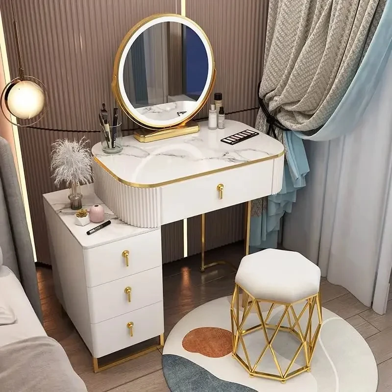 

Makeup Drawer Dressing Table Nordic Storage Style Luxury Dressing Table Bedroom Girls European Schminktisch Home Furniture