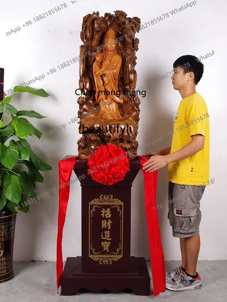 cc182l Lucky Guanyin Floor Ornaments Open Shop Decorations Living Room Buddha Statue Enshrine Hall Furnishings