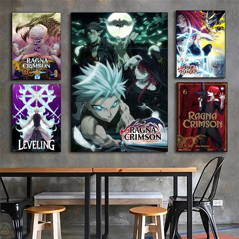 anime Ragna Crimson Poster Poster HD Printing Vintage Luxe Home Decor Wall Art for the Living Rooms Entryways Gift