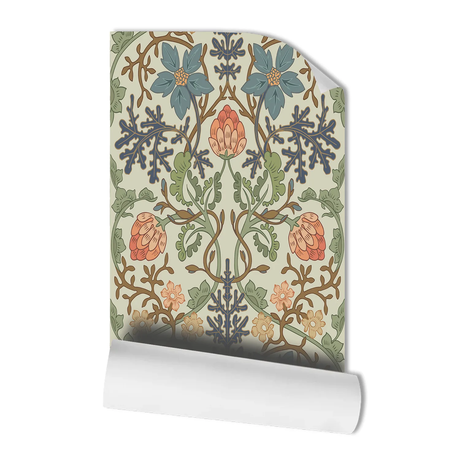 Floral Peel and Stick Wallpaper Vintage Boho Contact Paper for Home Cabinets Self Adhesive Wallpaper Bedroom