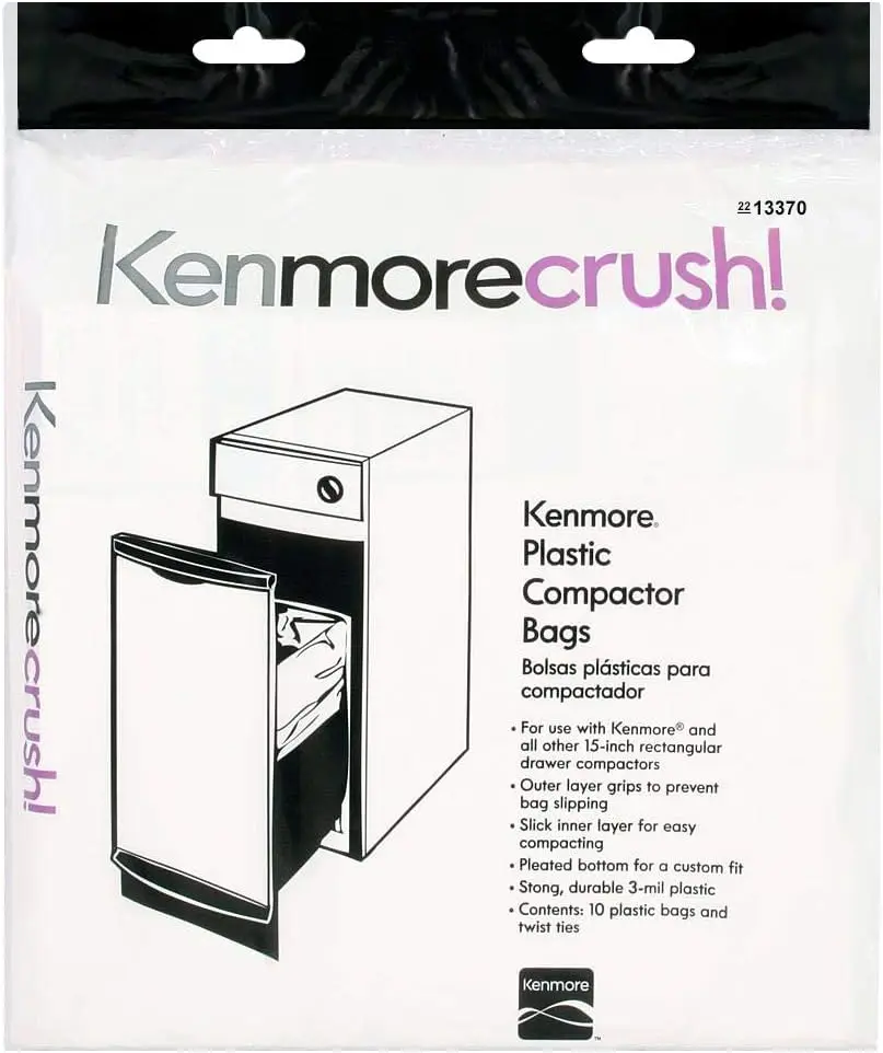 

60 прочных мешков для мусорных контейнеров для прямоугольных ящиков 15 дюймов - герметичные и долговечные