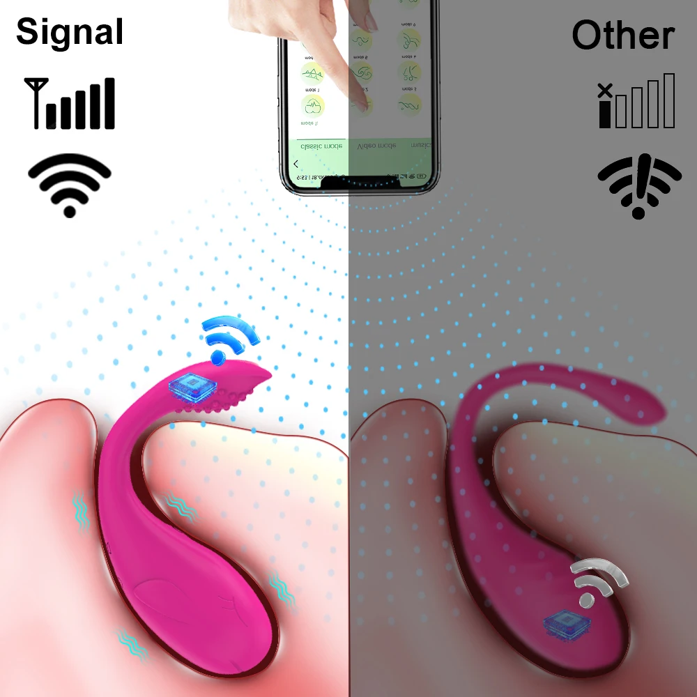 여성용 APP 블루투스 제어 진동기 에그, 웨어러블 팬티 자극기, 클리토리스 G 스팟 마사지기, 성인 18 세 이상 여성 섹스 토이