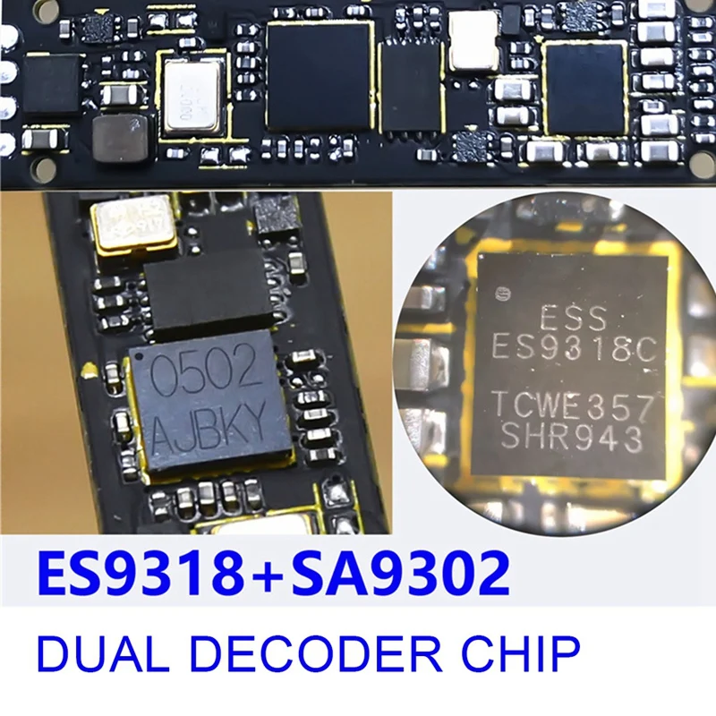 RISE-DAC USB C타입 헤드폰 어댑터, Hifi 디코딩 AMP 어댑터, 사운드 카드, 안드로이드용, 3.5mm, ES9318