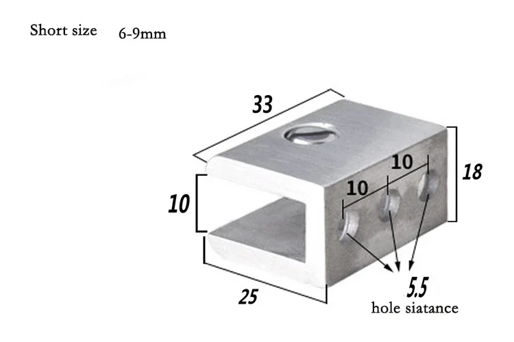 1PCS Stainless Steel Door Hinge Cupboard Support Durable Cabinet Furniture Hardware Home Bath Install Glass Clamp Fixed Widen