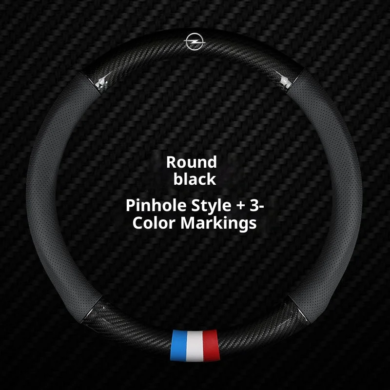 Car Steering Wheel Cover For Opel OPCline Astra Corsa Grandland Insignia Mokka Vectra GTC Tigra Vivaro Zafira Auto  Accessories