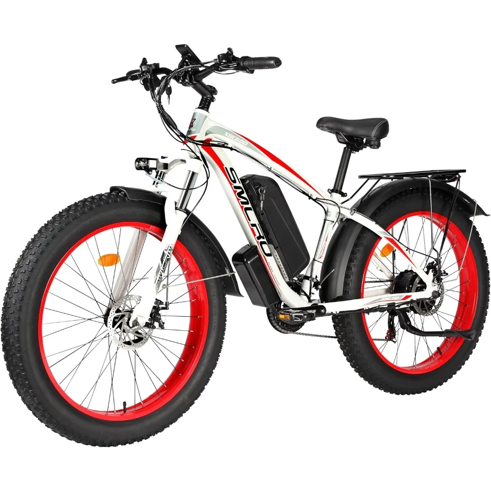 

Electric Bike E-Bike Fat Tire Electric Bicycle 26" 4.0 Adults Ebike 1000W Removable 48V/17.5 AH Battery 21-Speed Shifting