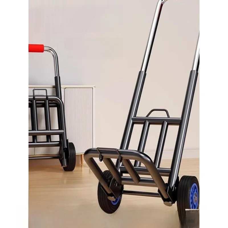 portable-hand-pulled-shopping-cart-lightweight-stainless-steel-foldable-vegetable-buying-car-extendable-handle-household-stor