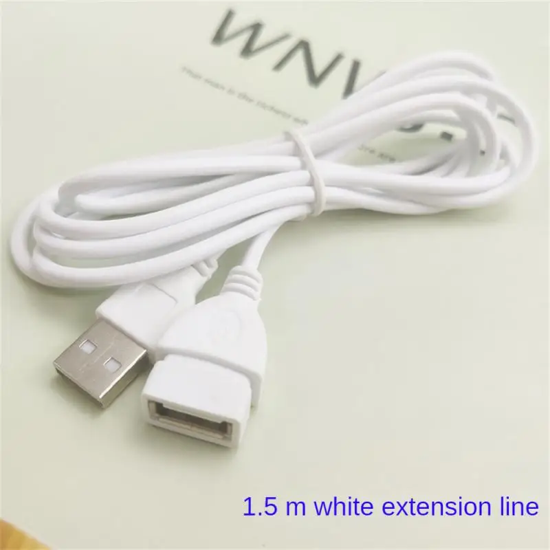 1.5m Beige White Data Line Wide Scope Of Application Spare Parts Extension Cord Usb Male To Female Usb Male To Female