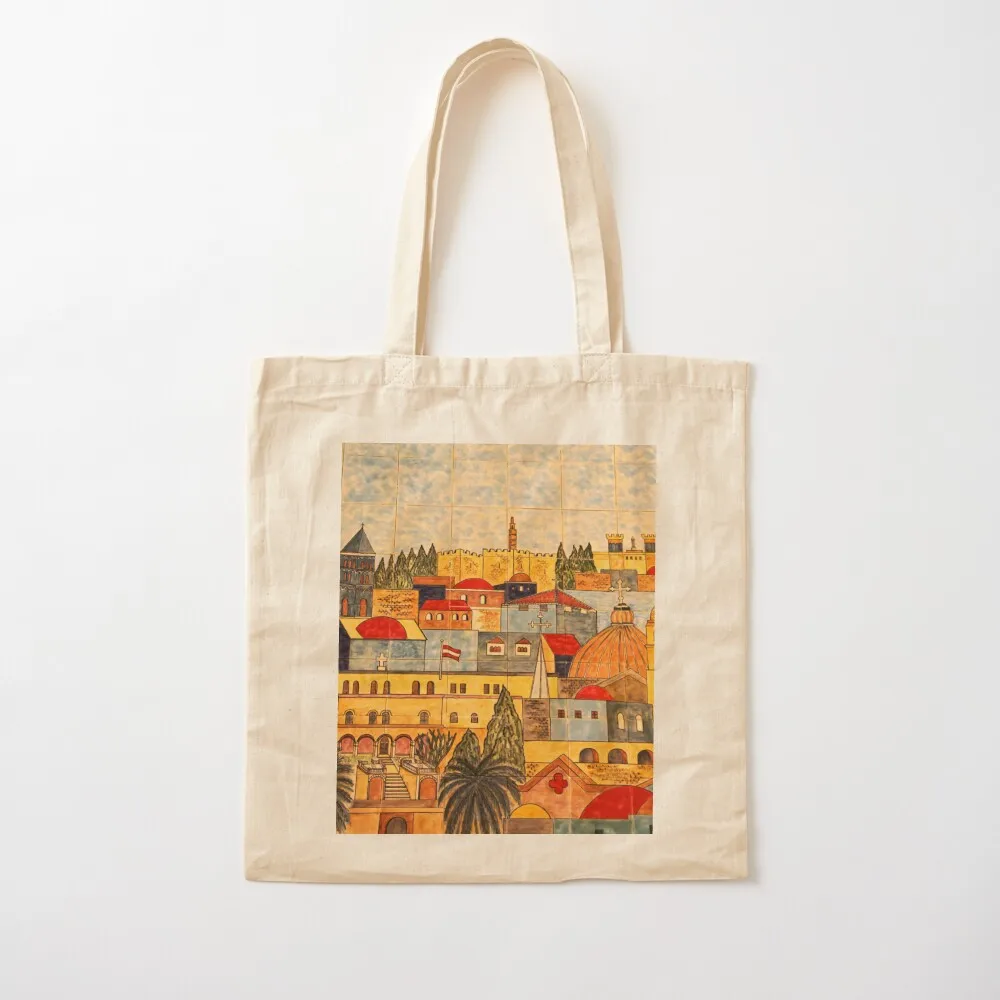 

Jerusalem Tiles Tote Bag Lady bags canvas tote bags shopping trolley bag bags woman 2025 Canvas Tote Bag