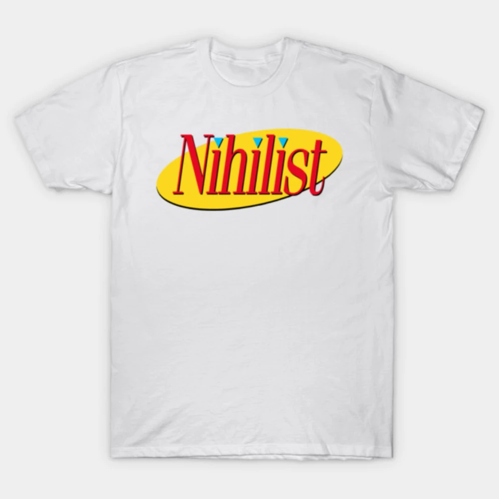 T-shirt en coton pour hommes et femmes, imprimé avec le Logo Nihilist des années 90, Streetwear décontracté, Meme humoristique, pour les amateurs d'humour