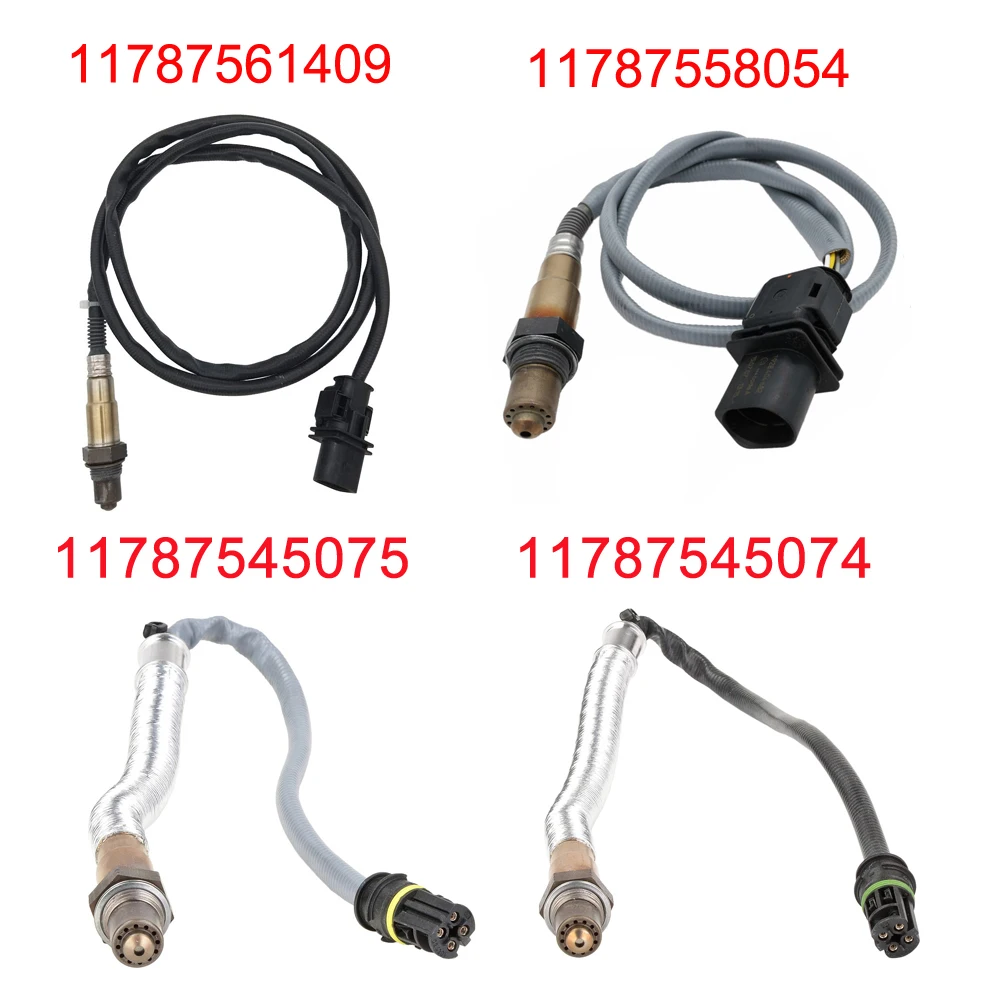 4x Upper Lower 11787545074 11787545075 11787558054 11787561409 Lambda Probe O2 Oxygen Sensor For BMW 3 E90 E92 E93 325i 330i N53