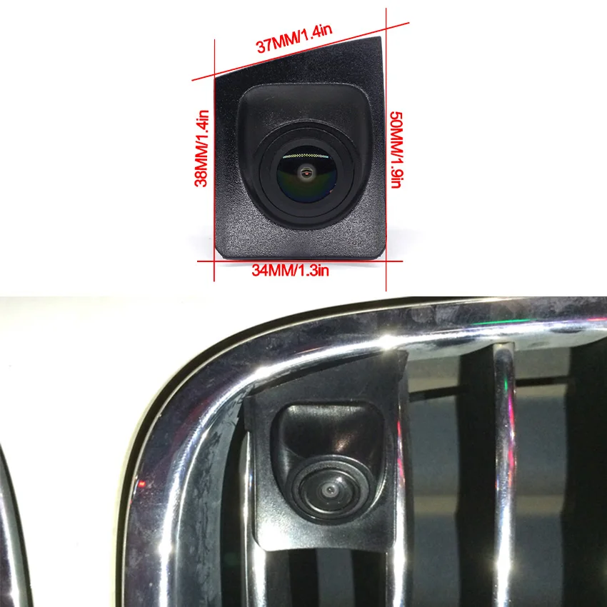 Night Vision HD CCD AHD 1080 140° Car Front View Grille Logo Camera Waterproof For BMW 7 Series 2014