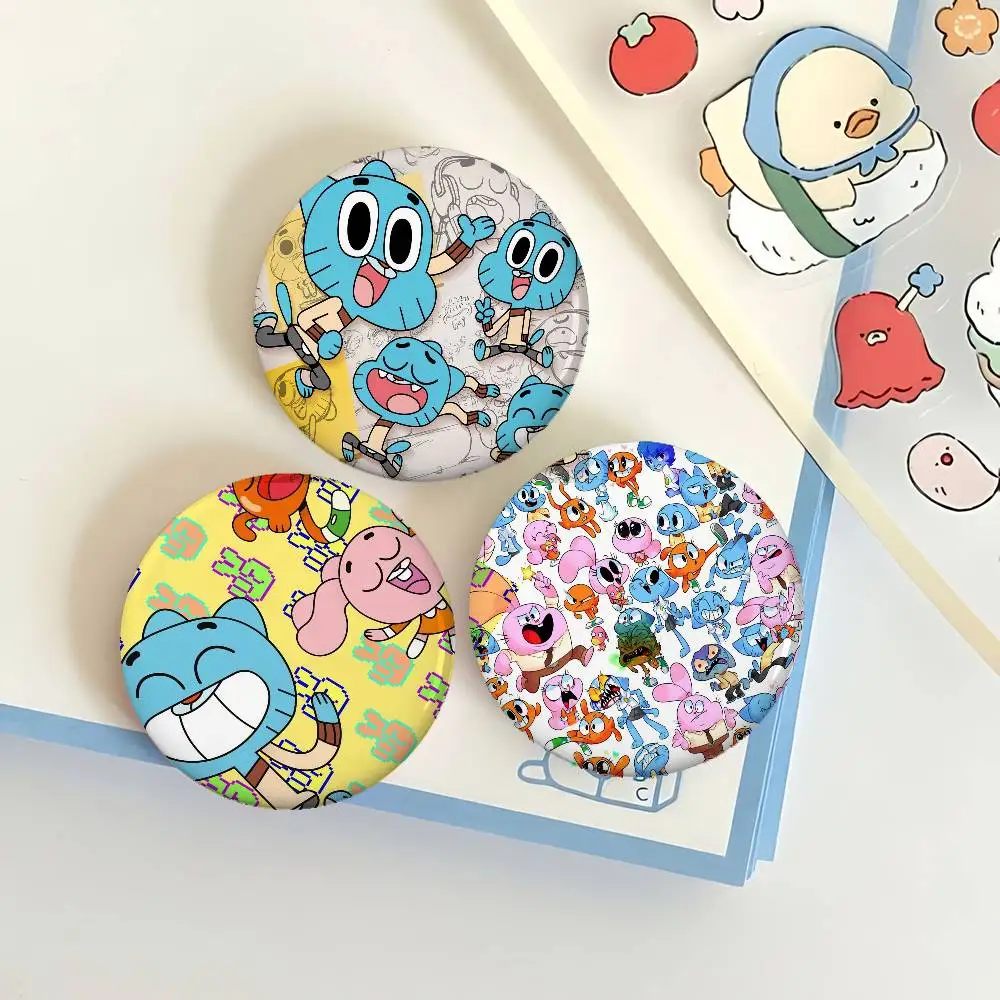 مذهلة العالم Gumball شارات صفيح لينة زر دبوس بروش شارة معدنية مخصصة مجوهرات اكسسوارات قبعة حقيبة التلبيب