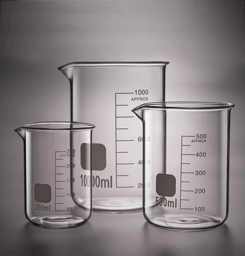 YWDL High Borosilicate Glass Measuring Cup With Scale Laboratory Beaker Kitchen Baking Measuring Cup 50/100/150/250/500/1000ml gallery 5