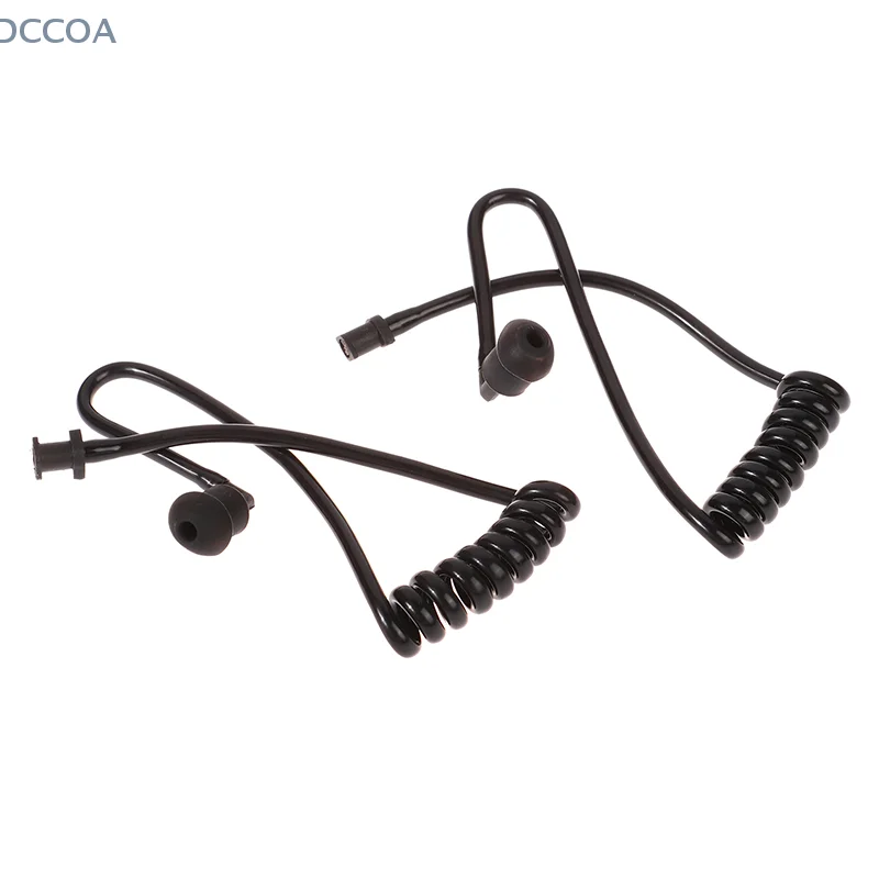 2Pcs Frühling Luft Rohr Spule Akustische Luft Rohr Ohrstöpsel Ersatz Für Radio Hörer Headset Walkie Talkie Kopfhörer Spule