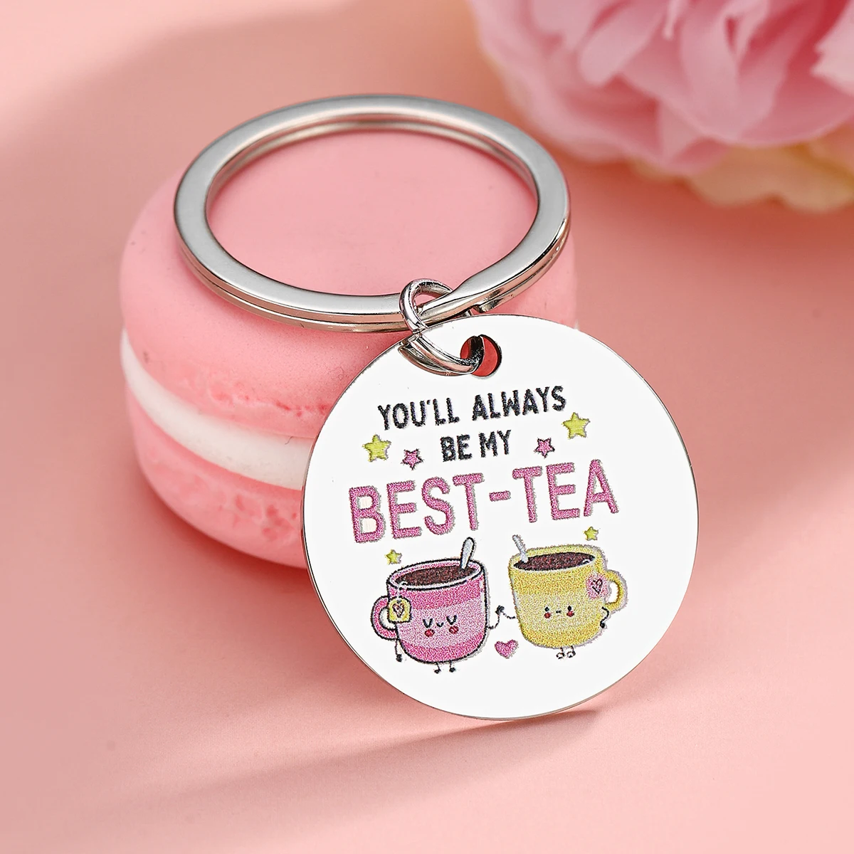 Best Friend Keychain Gifts For Women Friendship Gifts For Best Friend Soul Sister Bff Bestie Tea Keychain