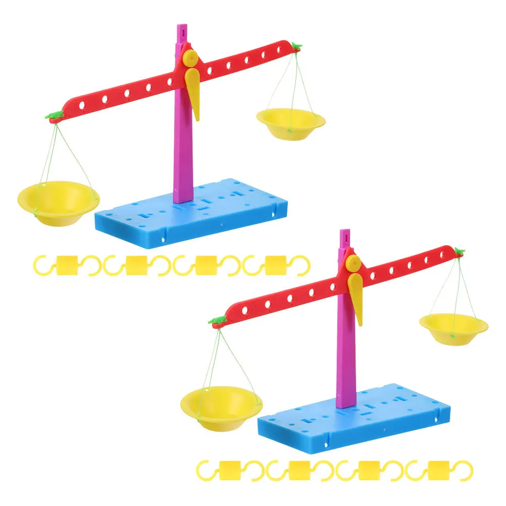 2 szt. Waga dźwigniowa do samodzielnego montażu, zestaw edukacyjny STEM, eksperyment naukowy, praktyczne narzędzie do nauki matematyki dla dzieci, do domu i szkoły