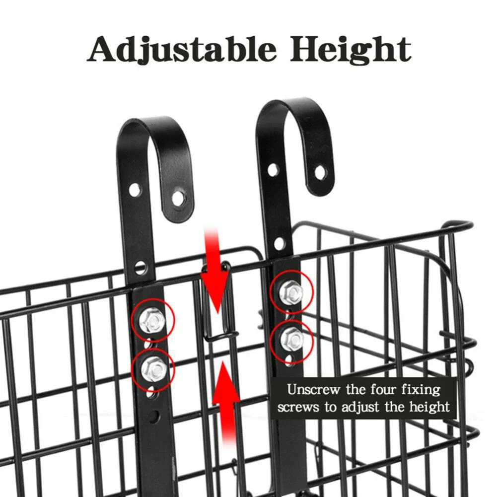 1pc Scooter  Bike Front Basket Hook Accessories  Adjustable Hardware Hanging Hooks  Multi-function Quick Break Hook  Front Frame