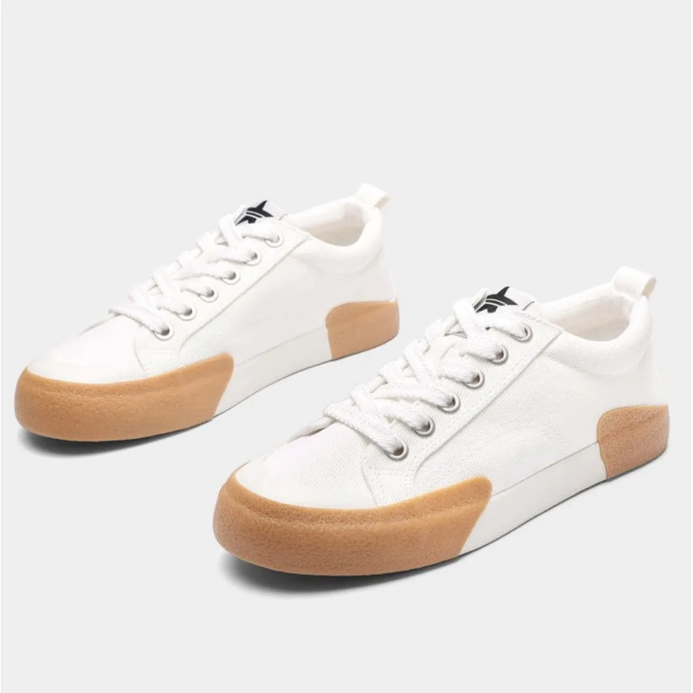 جديد أحذية رجالي الاتجاه أحذية قماشية رجالية عادية شقة الدانتيل يصل أحذية الرجال أحذية رياضية كاجوال المدربين للرجل #4