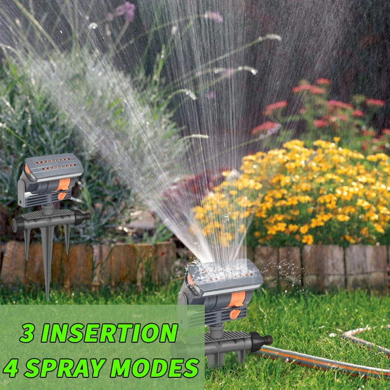 

1-3Pcs Oscillating Sprinkler Lawn Swing Sprinkler 16 Nozzles Watering Irrigation System Adjustable Flow Sprayer Device for Plant