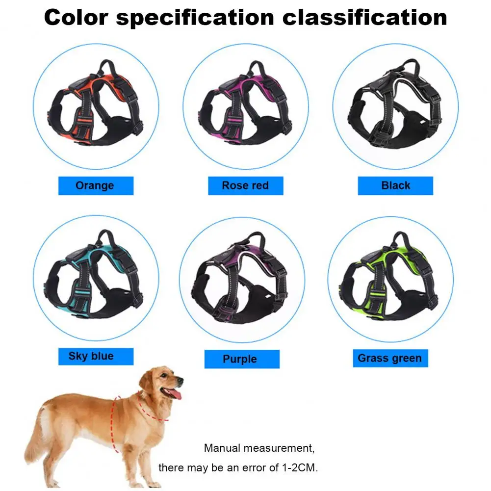 Pet Vest Harness Rechargeable Led Dog Harness for Night Walking Adjustable Glow Vest for Small Medium Dogs Pet Chest Strap Led