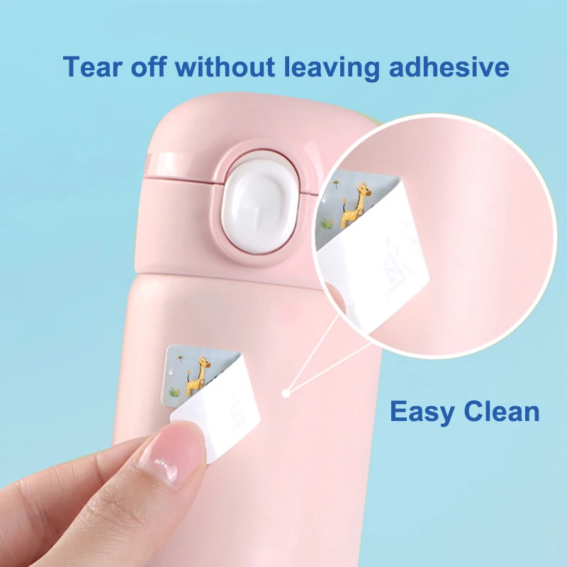  ملصقات اسم مخصصة مقاومة للماء للمدرسة - علامات مخصصة لحقائب الظهر للأطفال وصناديق الغداء والزجاجات وملصقات DIY متينة #3